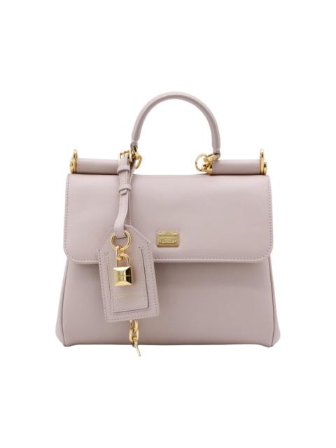 Nude Leather My Sicily Medium Top Handle Bag
