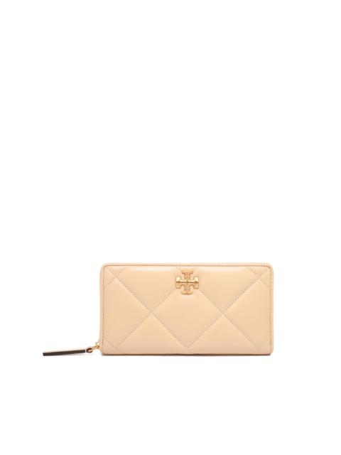 Kira quilted zip-around wallet