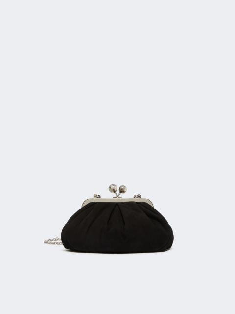 Small suede Pasticcino Bag - BLACK