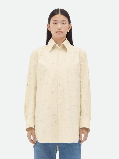 Textured Criss-Cross Cotton Shirt