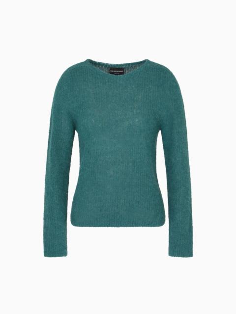ALPACA WOOL-BLEND, CREW-NECK JUMPER