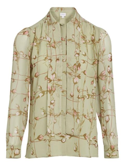 floral-print blouse