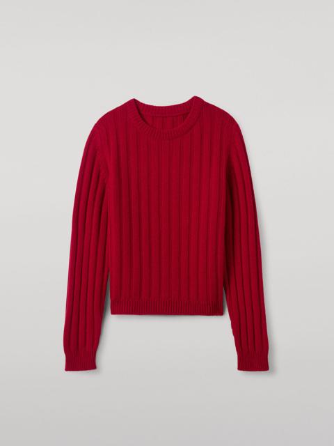 Lecht Red Cashmere Crew Jumper