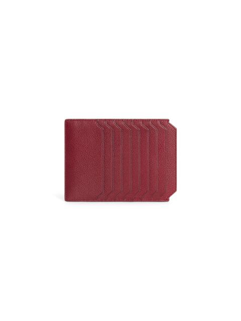 Red tumbled leather document holder