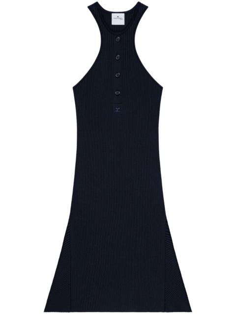 cotton rib knit dress