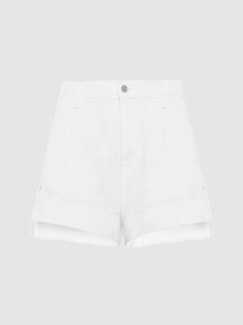 Denim Tailored Short in Brilliant White