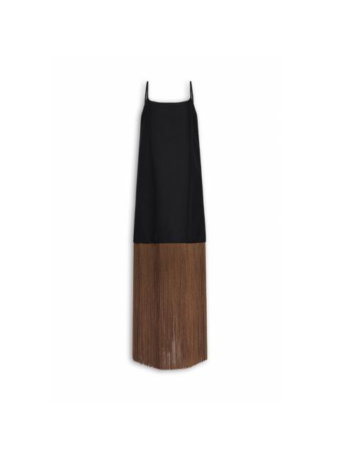FRINGED SLIP DRESS