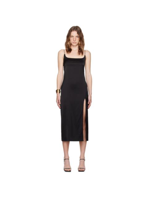 Black La Casa 'La robe Notte' Midi Dress