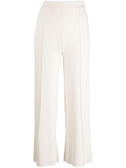 straight-leg merino-cashmere trousers