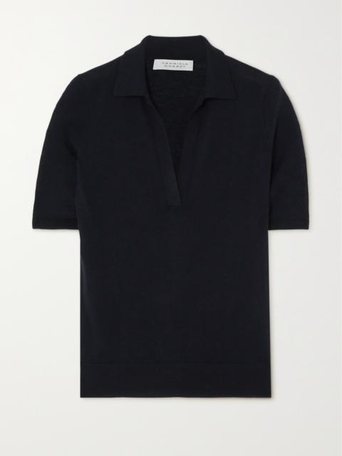 Frank Cashmere And Silk-blend Polo Shirt
