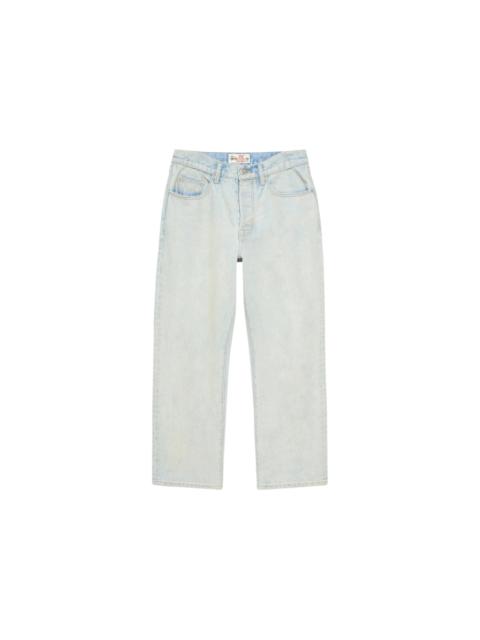 Stussy New Classic Pigment Coated Denim Jean Light Wash