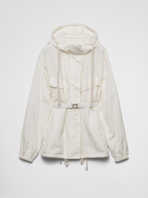 Technical pongé blouson jacket