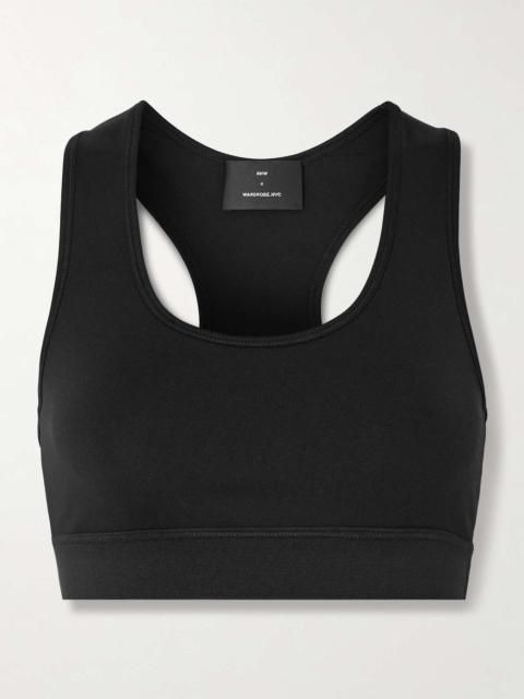 + RHW stretch-jersey sports bra Black