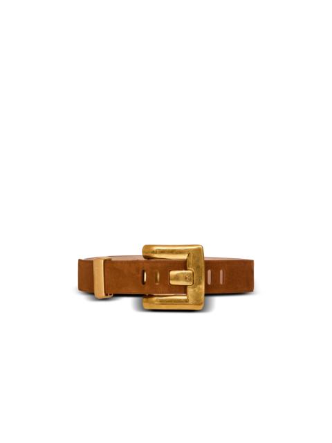 Anthem suede leather belt