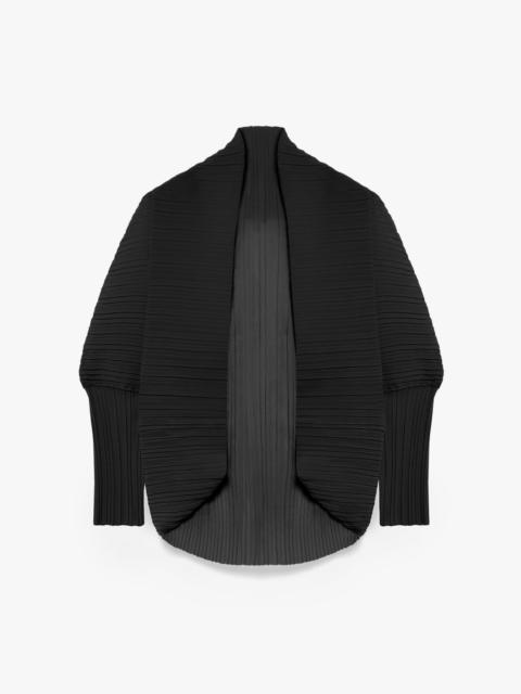 VESUVIO Pleated fabric shrug