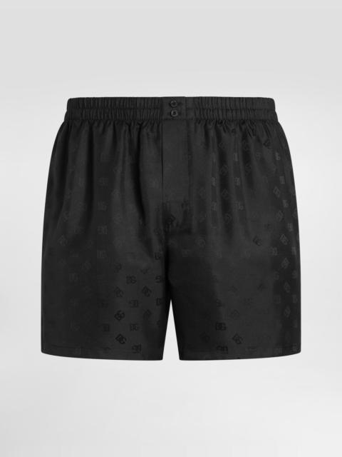 DG logo silk jacquard boxer