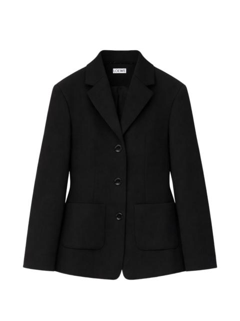 single-breasted wool blazer