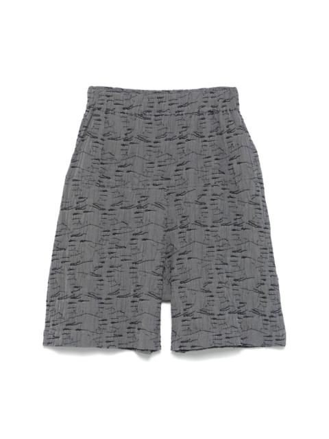 ECLIPSE SHORTS - GREY OUTLINE FINGERS