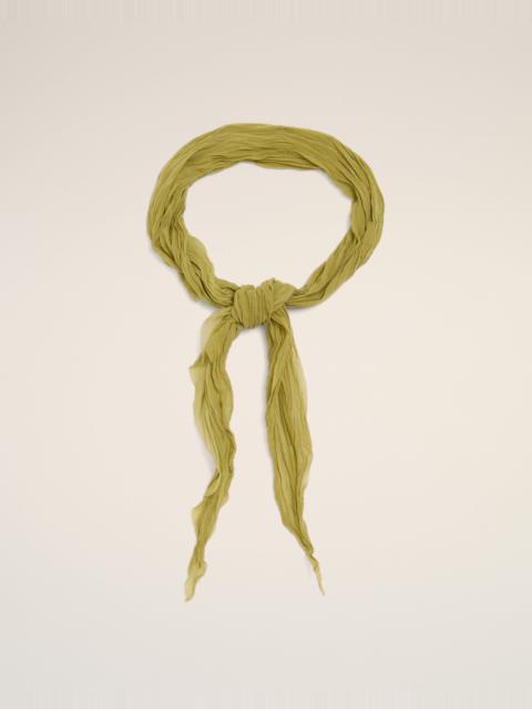 GREEN POLYESTER CRUMPLED GAVROCHE