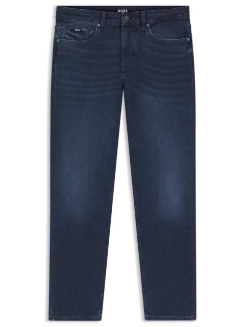 DELAWARE SLIM-FIT JEANS IN BLUE KNITTED DENIM