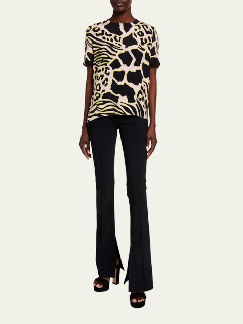 Neoprene Flare Pants