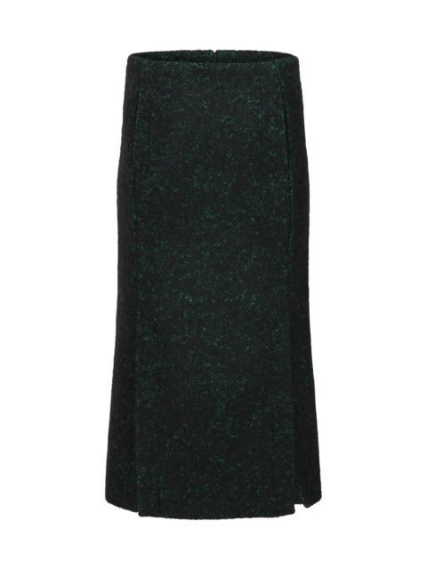 TAILORED MIDI SKIRT CYPRESS BLACK