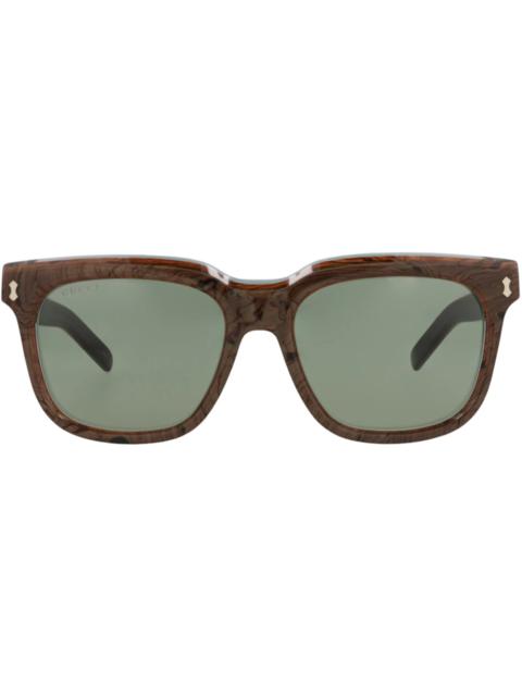 Gucci Square-Frame Recycled Acetate Sunglasses Blue Blue Green (GG1523S-30014802-003)