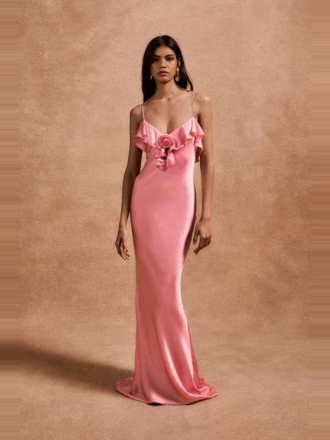 ESPERANZA LONG DRESS IN BALLET SILK SATIN