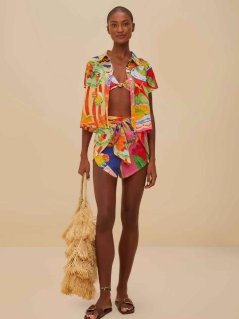 Multicolor Summer Picnic Shorts