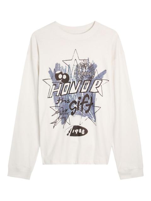 star graphic-print long-sleeves T-shirt