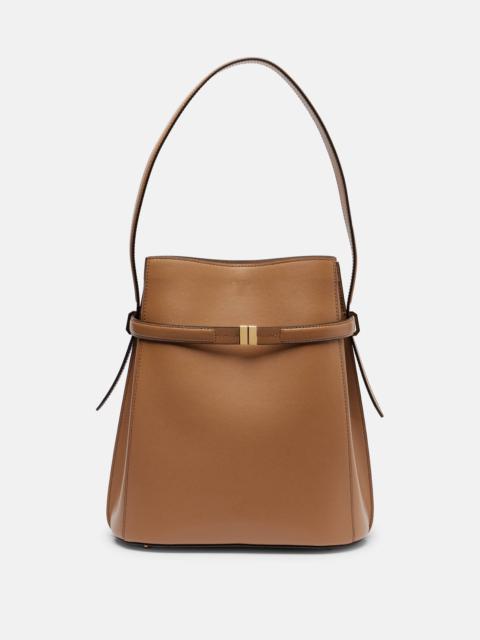 Leather bucket bag