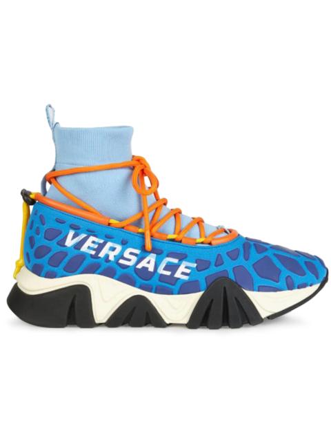 Versace Squalo Knit High Drawstring Blue