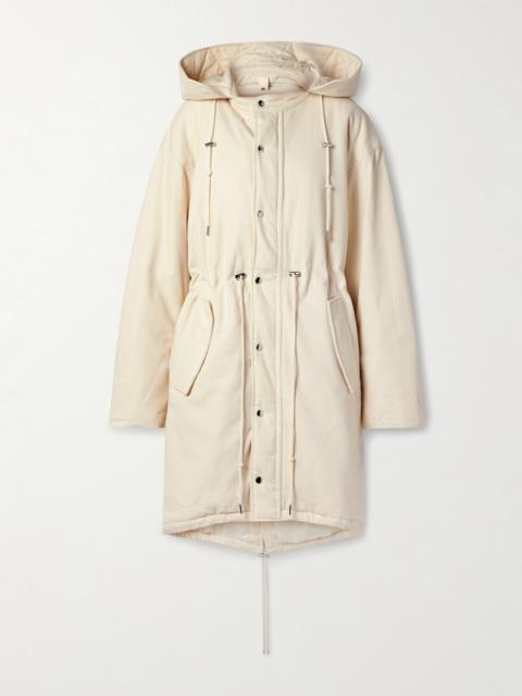 + Wales Bonner Coach Hooded Embroidered Brushed Recycled-twill Coat