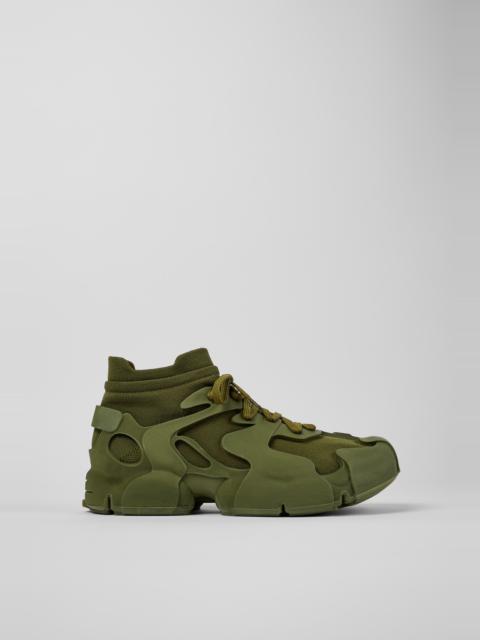 Green Synthetic Sneaker
