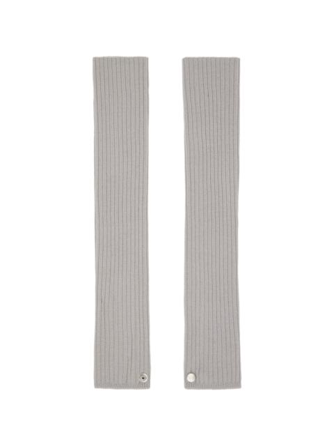 Gray Concordians Rasato Knit Arm Warmers