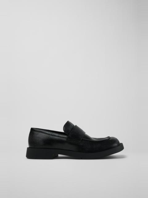 Black Leather Loafers