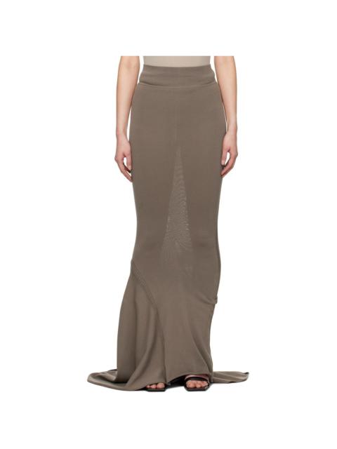 Gray Hollywood Dauphine Maxi Skirt