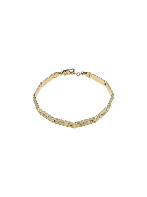 Supreme x Jacob & Co. Logo Link Bracelet '14K Gold'