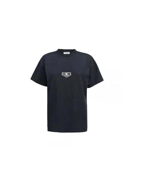 Balenciaga BB Paris Icon Medium Fit T-Shirt Black