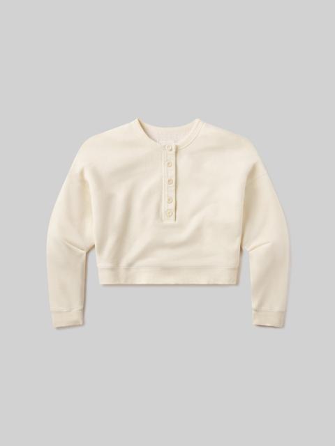 Rhomboid Henley
In Cream