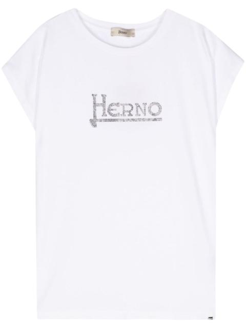 studded-logo T-shirt