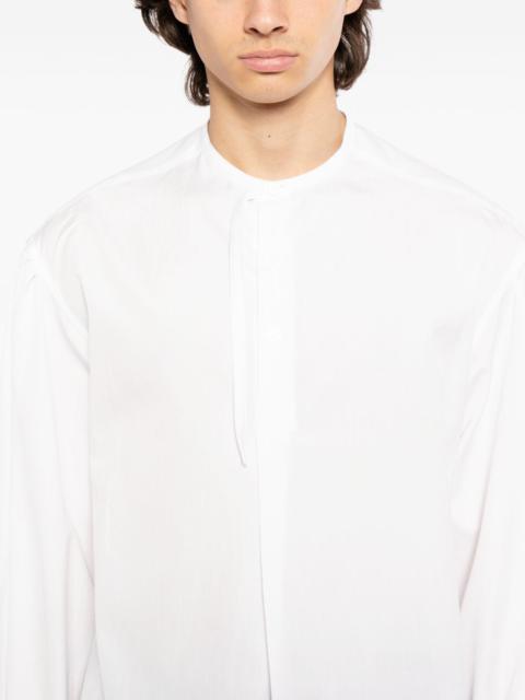 gathered-sleeve shirt