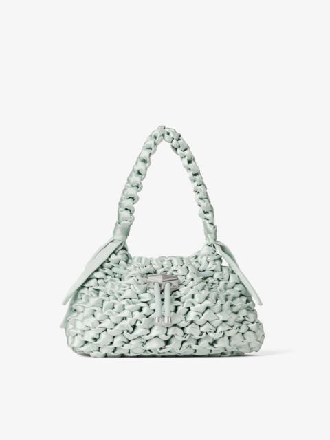 Cinch S
Light Verde Woven Satin Shoulder Bag
