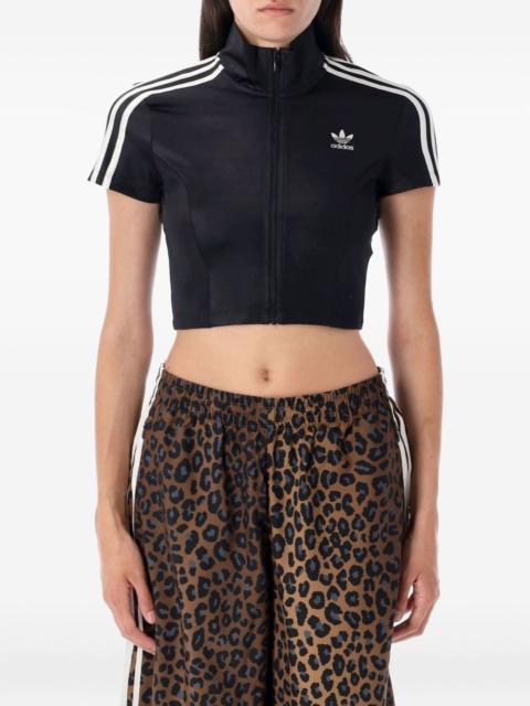 three-stripe zip-up sweatshirt