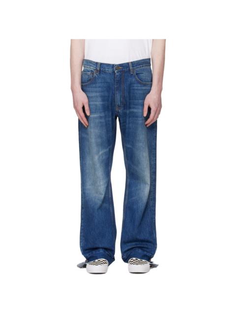 Blue Bootcut Jeans