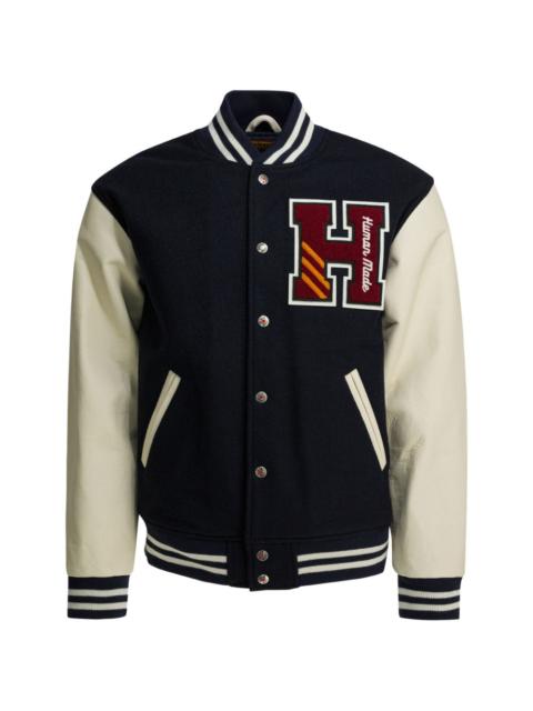 appliqué-detail bomber jacket