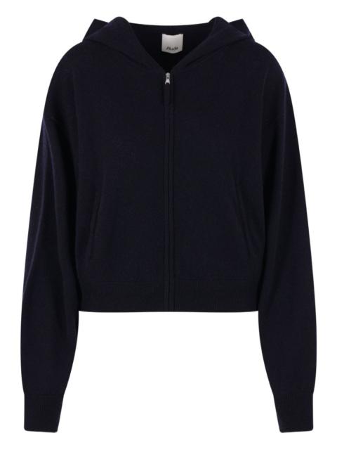 zip-fastening hoodie