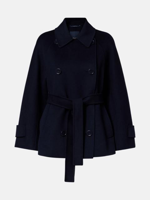 Louise belted double-breasted virgin wool jacket