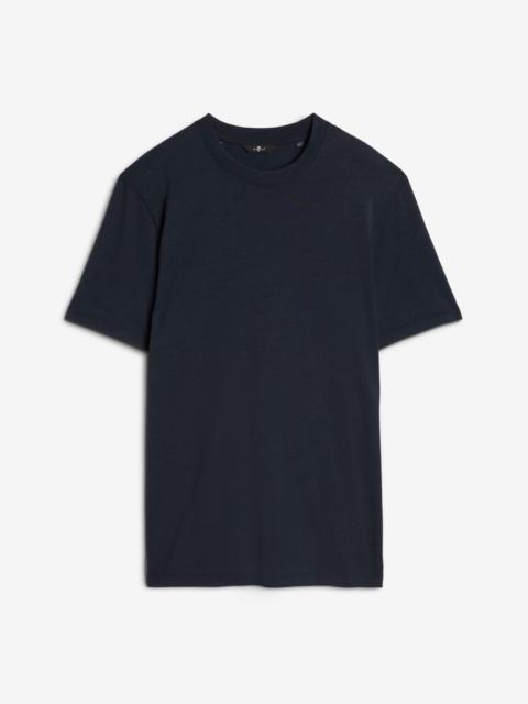 Lyocell Crewneck Tee in Navy