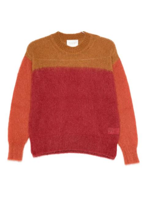 colorblock wool-blend sweater
